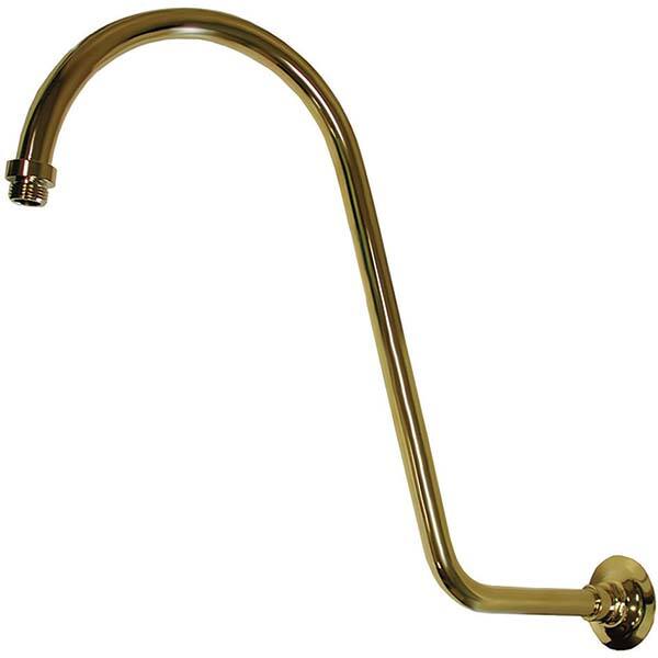 Jones Stephens - Shower Supports & Kits Type: S-Shaped Shower Arm Length (Inch): 18 - Makers Industrial Supply