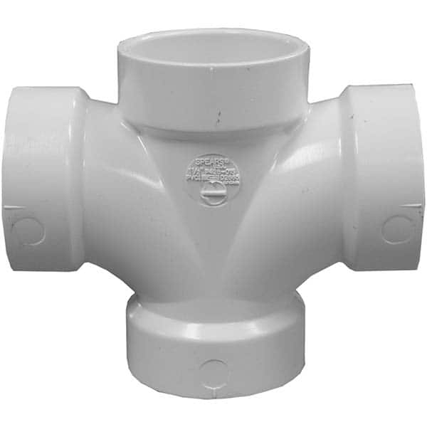 Jones Stephens - Drain, Waste & Vent Pipe Fittings Type: Double Sanitary Tee Fitting Size: 3 x 3 x 1-1/2 x 1-1/2 (Inch) - Makers Industrial Supply