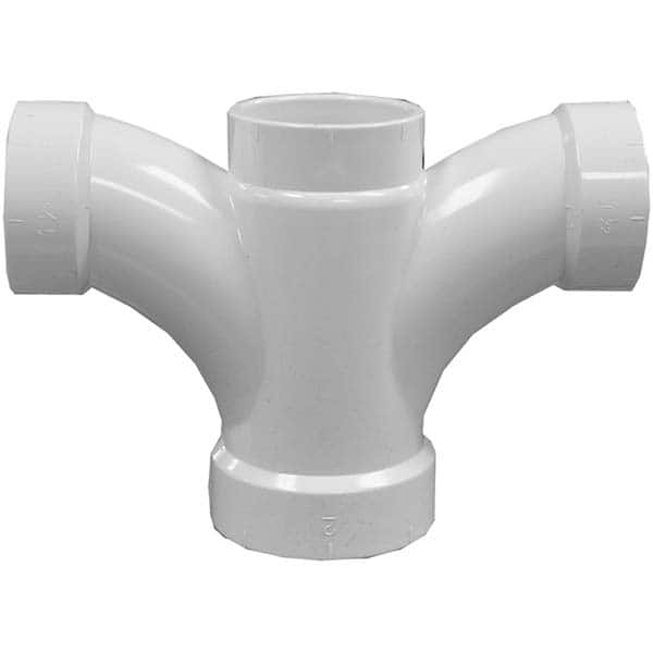 Jones Stephens - Drain, Waste & Vent Pipe Fittings Type: Double Fixture Tee Fitting Size: 2 x 1-1/2 x 1-1/2 x 1-1/2 (Inch) - Makers Industrial Supply