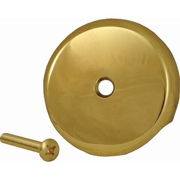 Jones Stephens - Shower Heads & Accessories Type: Overflow Plate Finish/Coating: Polished Brass - Makers Industrial Supply