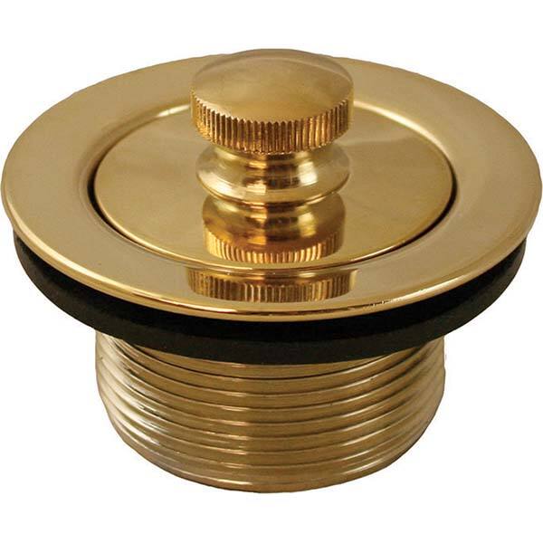 Jones Stephens - Shower Heads & Accessories Type: Bath Drain Finish/Coating: Polished Brass - Makers Industrial Supply