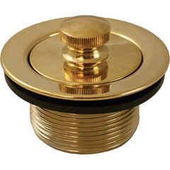 Jones Stephens - Shower Heads & Accessories Type: Bath Drain Finish/Coating: Polished Brass - Makers Industrial Supply