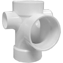 Jones Stephens - Drain, Waste & Vent Pipe Fittings Type: Sanitary Tee Fitting Size: 3 x 3 x 1-1/2 (Inch) - Makers Industrial Supply