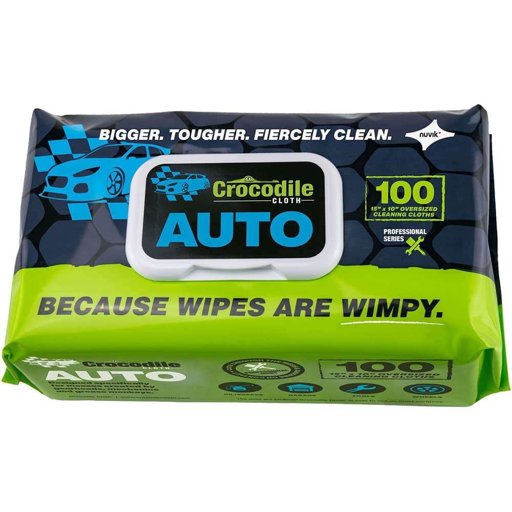 Crocodile Cloth - Wipes Type: General Purpose Style: Pre-Moistened; Flat Fold - Makers Industrial Supply