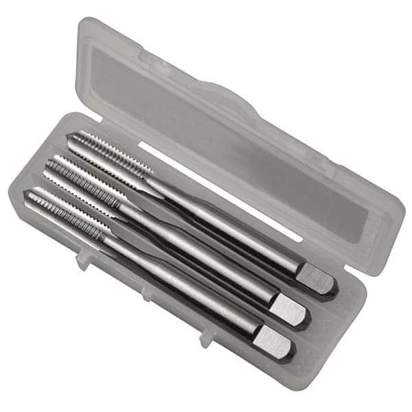 Greenfield Threading - Tap Sets Thread Size: 1/4-28 Number of Flutes: 4 - Makers Industrial Supply