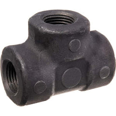 USA Sealing - Black Pipe Fittings Type: Tee Fitting Size: 3/8 (Inch) - Makers Industrial Supply