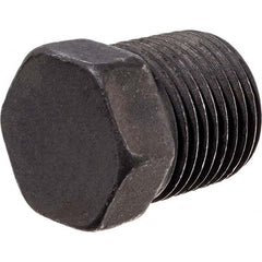 USA Sealing - Black Pipe Fittings Type: Hex Plug Fitting Size: 3/8 (Inch) - Makers Industrial Supply