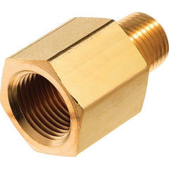 USA Sealing - 3/8 x 1/4" Brass Pipe Reducing Adapter - Makers Industrial Supply