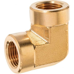 USA Sealing - 1/4" Brass Pipe 90° Elbow - Makers Industrial Supply