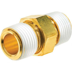 USA Sealing - 1/4" Brass Pipe Hex Nipple - Makers Industrial Supply