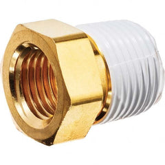 USA Sealing - 3/4 x 1/2" Brass Pipe Hex Bushing - Makers Industrial Supply