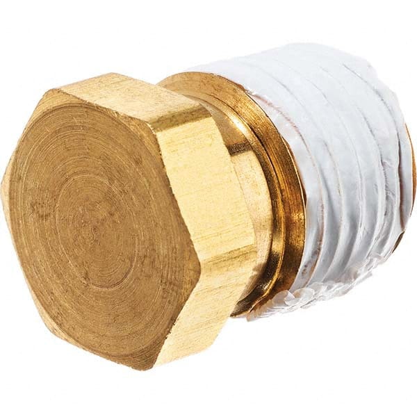 USA Sealing - 3/4" Brass Pipe Hex Head Plug - Makers Industrial Supply