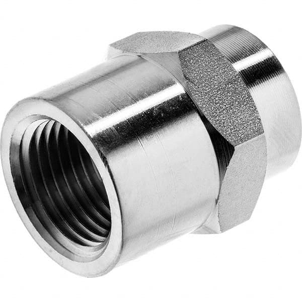 USA Sealing - 1/2 x 1/8" Galvanized Steel Pipe Reducing Hex Coupling - Makers Industrial Supply