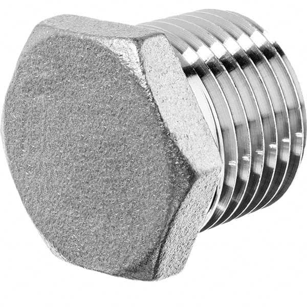 USA Sealing - 1/2" 316 Stainless Steel Pipe Hex Head Plug - Makers Industrial Supply