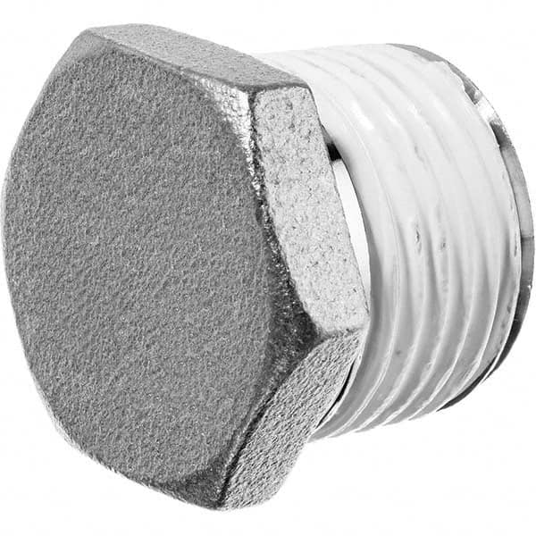 USA Sealing - 3/8" Galvanized Steel Pipe Hex Head Plug - Makers Industrial Supply