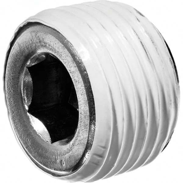 USA Sealing - 1/4" Galvanized Steel Pipe Hex Socket Plug - Makers Industrial Supply