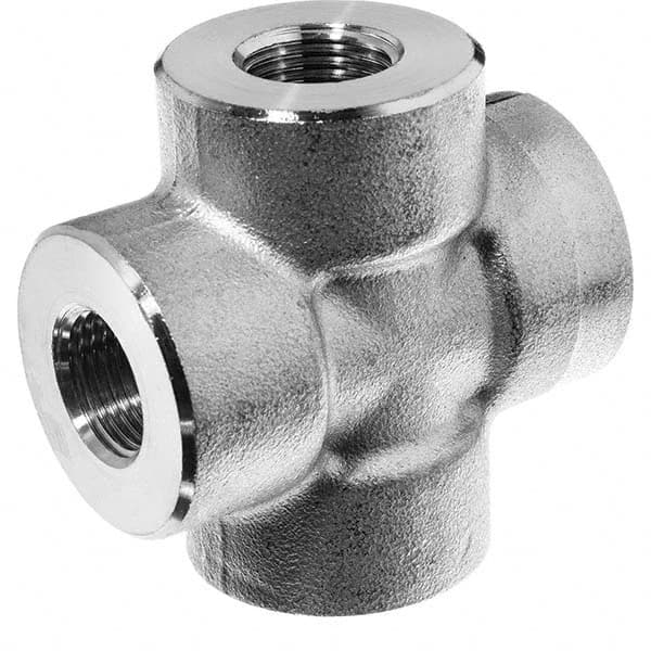 USA Sealing - 1/2" 316 Stainless Steel Pipe Cross - Makers Industrial Supply