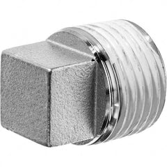 USA Sealing - 1/8" 304 Stainless Steel Pipe Square Head Plug - Makers Industrial Supply