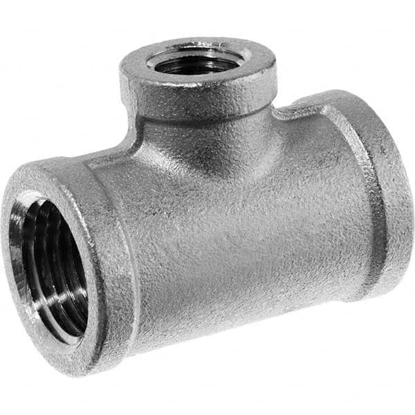 USA Sealing - 1/2 x 1/4" 304 Stainless Steel Pipe Reducing Tee - Makers Industrial Supply