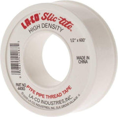 LA-CO - 1/2" Wide x 600" Long General Purpose Pipe Repair Tape - 3 mil Thick, -450 to 550°F, White - Makers Industrial Supply