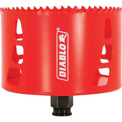 Freud - 4" Diam, 2-3/8" Cutting Depth, Hole Saw - Bi-Metal Saw, Toothed Edge - Makers Industrial Supply