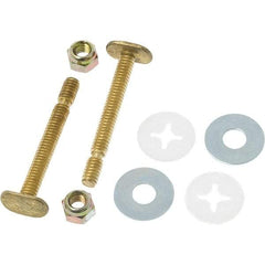 Black Swan - Toilet Repair Kits & Parts Type: Closet Bolts Material: Brass - Makers Industrial Supply