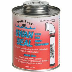 Black Swan - Threaded Pipe Sealants Container Type: Can Container Size: 1 Pt. - Makers Industrial Supply