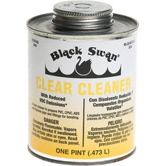 Black Swan - 1 Pt All-Purpose Cleaner - Clear, Use with ABS, PVC & CPVC up to 6" Diam - Makers Industrial Supply