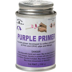 Black Swan - 1/4 Pt All Purpose Primer/Cleaner - Purple, Use with PVC & CPVC - Makers Industrial Supply