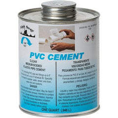 Black Swan - 1 Qt Medium Bodied Cement - Clear, Use with PVC - Makers Industrial Supply