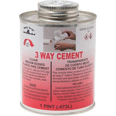 Black Swan - 1 Pt Medium Bodied Cement - Clear, Use with ABS, PVC & CPVC up to 6" Diam - Makers Industrial Supply