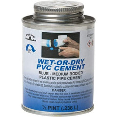 Black Swan - 1/2 Pt Medium Bodied Cement - Blue, Use with PVC - Makers Industrial Supply