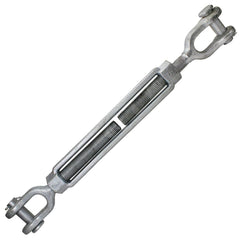 Turnbuckles; Turnbuckle Type: Jaw & Jaw; Working Load Limit: 280000 lb; Thread Size: 1-3/4-18 in; Turn-up: 18 in; Closed Length: 41.18 in; Material: Steel; Finish: Galvanized