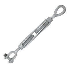 Turnbuckles; Turnbuckle Type: Jaw & Eye; Working Load Limit: 2200 lb; Thread Size: 1/2-12 in; Turn-up: 12 in; Closed Length: 19.48 in; Material: Steel; Finish: Galvanized