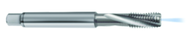 M6x1.0 6H 3-Flute Carbide Semi-Bottoming 15 degree Spiral Flute Tap-Bright - Makers Industrial Supply