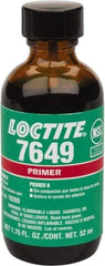 Loctite - 1.75 Fluid Ounce Bottle, Green, Liquid Primer - Series 7649, Hand Tool Removal - Makers Industrial Supply