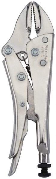 Proto - 7" OAL Straight Jaw Locking Pliers - 1/2" Jaw Width, 1-1/2" Jaw Depth, Steel Handle - Makers Industrial Supply