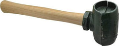 Garland - 3-1/2 Lb Head 2" Face Malleable Iron Split Head Hammer - Wood Handle - Makers Industrial Supply