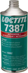 Loctite - 32 Fl Oz, Amber Adhesive Activator - Makers Industrial Supply