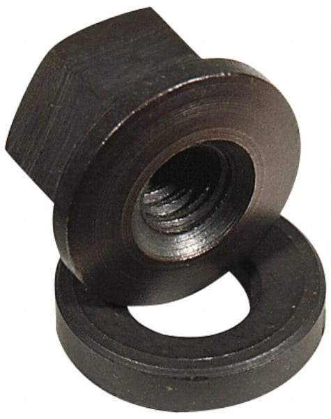 Jergens - 1/2-13, Flange Nut - Steel, Black Oxide Finish - Makers Industrial Supply