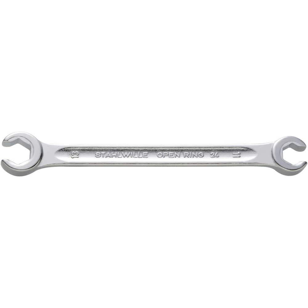 Flare Nut Wrenches; Type: Open End; Size (Inch): 22 mm; 19mm; Size (mm): 22 mm; 19mm; Head Type: Double; Offset; Opening Type: 12-Point Flare Nut; Head Offset Angle: 10; Non-sparking: No; Insulated: No; Magnetic: No; Corrosion-resistant: No; Ratcheting: N