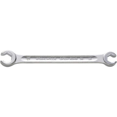 Flare Nut Wrenches; Type: Open End; Size (Inch): 5/16in; 3/8 in; Size (mm): 5/16in; 3/8 in; Head Type: Double; Offset; Opening Type: 6-Point Flare Nut; Head Offset Angle: 10; Non-sparking: No; Insulated: No; Magnetic: No; Corrosion-resistant: No; Ratcheti