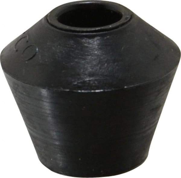 De-Sta-Co - 0.79" Max Diam, 5/16-18 Thread, Polyurethane, Screw On, Flat Tip, Clamp Spindle Assembly Replacement Cap - For 5/16" Diam Standard Spindle, 0.69" OAL, 1/2" Surface Diam, 1/2" Hole Depth - Makers Industrial Supply