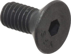 Value Collection - #8-36 UNF Hex Socket Drive, Flat Screw - Alloy Steel, Black Oxide Finish, Fully Threaded, 3/8" OAL - Makers Industrial Supply