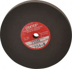 Cratex - 3" Diam x 1/4" Hole x 1/4" Thick, Surface Grinding Wheel - Silicon Carbide, Medium Grade, 7,000 Max RPM, Rubber Bond, No Recess - Makers Industrial Supply