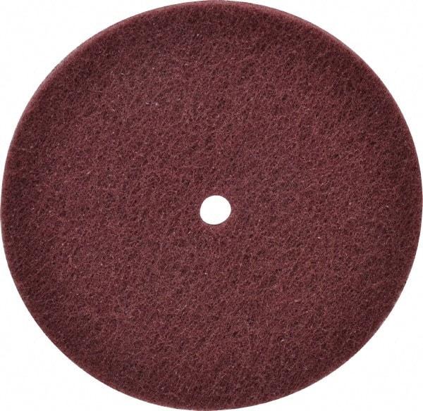 Norton - 6" Very Fine Grade Aluminum Oxide Deburring Disc - 1/2" Center Hole, Arbor Connection, 4,000 Max RPM - Makers Industrial Supply