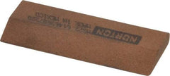 Norton - 2-1/4" Long x 7/8" Diam x 3/16" Thick, Aluminum Oxide Sharpening Stone - Round, Medium Grade - Makers Industrial Supply