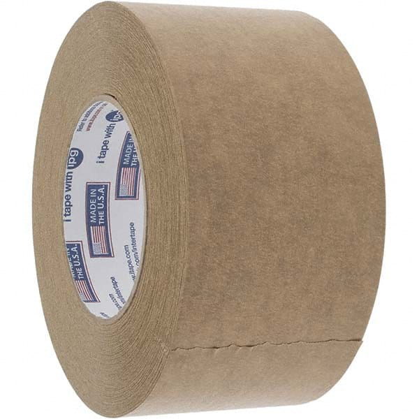 Masking Paper: 72 mm Wide, 54.8 m Long, 7.5 mil Thick, Brown Paper, Rubber Adhesive, 42 lb/in Tensile Strength