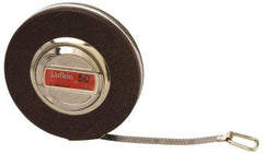 Lufkin - 50' x 3/8" White Blade Tape Measure - 1/10" Graduation, B4 Graduation Style, Black Case - Makers Industrial Supply