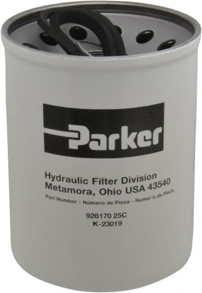 Parker - 25 Micron, 5.12" Outside Diam, 6.62" Long, Filter Element - 1-1/2" Inside Diam, Cellulose, MFE160-25/2 Hycon Part No., SF6710 Satuff - Makers Industrial Supply